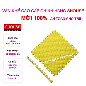 Thảm Xốp Ghép lót sàn cho bé Shouse 30x30cm Korea, vân gỗ gấp gọn xpe - X03- 30cm x 30cm