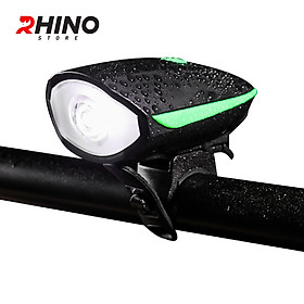 Đèn pin, đèn xe đạp siêu sáng, chống nước Rhino L102, pin sạc, 3 chế độ sáng, pin dài tới 4,5 tiếng - Hàng chính hãng