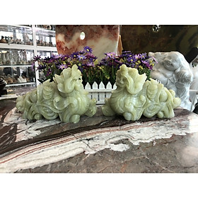 Mua Cặp Tỳ Hưu phong thủy đá ngọc Onyx - Dài 25 cm