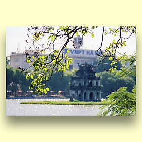 Mua Tranh Canvas Treo Tường Phong Cảnh Hồ Gươm Hà Nội Mùa Thu - Công Nghệ In UV Nhật Bản - Màu Sắc Đẹp Rõ Nét
