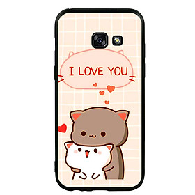 Ốp lưng viền TPU cho điện thoại Samsung Galaxy A3 2017 - I Love U