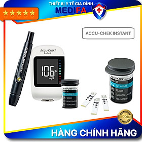 [Trọn bộ] Máy Đo Đường Huyết Accu-Chek Instant Sử Dụng Được 4 Loại Máu, Hạn Chế Sai Số Kèm 25 Que Thử