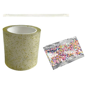 Bubble  Double Sided Tapes Non Marking 2 inch Wide Kids Reusable Glitter Fidget Blowing Bubbles Party Favors Crafts Bubbles Tape