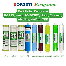 Trọn bộ 9 lõi lọc nước Kangaroo Hàng chính hãng dùng cho máy lọc nước Kangaroo KGHIMLAM