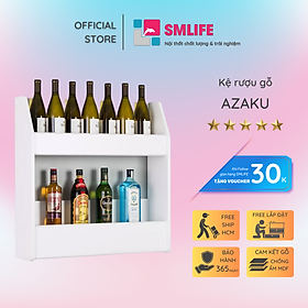 Mua Tủ rượu gia đình bằng gỗ thiết kế đẹp SMLIFE Azaku