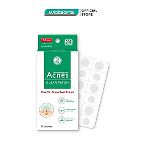 Miếng Dán Mụn Acnes Clear Patch Clear Acne & Anti-Bacteria 24 Miếng ( 2 Gói x 12 Miếng + 1 Nhíp )