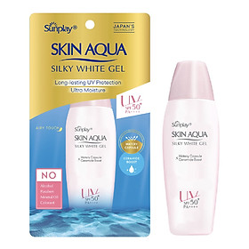 Gel Chống Nắng Dưỡng Da Trắng Mượt Sunplay Skin Aqua Silky White Gel SPF50, PA++++ (70g)