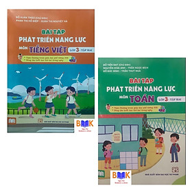 Sách -(Combo )Bài Tập Phát Triển Năng Lực Môn Toán Lớp 3 tập 2 (Cánh Diều)