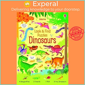 Sách - Look and Find Puzzles Dinosaurs by Kirsteen Robson (UK edition, paperback)