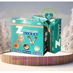 Gel dạ dày Lisse Z-Maxgel, hộp 25 gói x 15ml, hỗ trợ các bệnh về dà dày, tá tràng