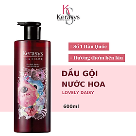 Dầu Gội Nước Hoa Kerasys Lovely Daisy Cao Cấp Hàn Quốc Hương Hoa Cúc Thơm Mát 600ml