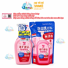 Combo Nước Rửa Bình Arau Baby ( Bình 500ml + Túi 450ml)