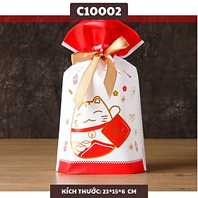 Túi Đựng Bánh Quy Snack Bánh Dứa Giáng Sinh Noel Phụ Kiện Trang Trí Set 50 Túi