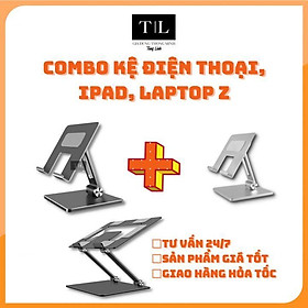 Mua (Combo 3 sản phẩm) Kệ điện thoại  ipad và laptop Z - Giá Đỡ có trượt  silicon đa điểm chống xước  hợp kim nhôm cao cấp