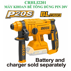 Máy khoan bê tông dùng pin 20V INGCO CRHLI2201