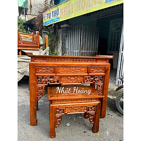 Mua Combo Án giang thờ và tủ cơm gỗ tràm 1M27-1M54 ( FREESHIP 50 KM )