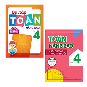 Sách: Combo 2 Cuốn Toán Nâng Cao Lớp 4