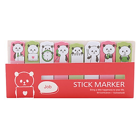 Giấy Ghi Chú Note Phân Trang Đánh Dấu Sách - Job (15 Tờ x 8)