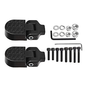 1 Pair Rear Pedals Accessories Folding Durable Universal with Tool Footrests for Electric Mountain Road Bike Passenger Traveling