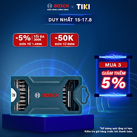 Bộ mũi tua vít đa năng Bosch 25 món (xanh dương)