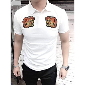 ÁO THUN NAM CỔ BẺ 2 MÀU VẢI COTTON 03