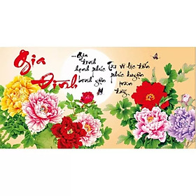 Tranh đính đá tự làm trang trí cho ngôi nhà của bạn thêm phong phú nhiều mẫu kích thước lớn