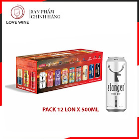 Lốc 12 lon Stangen Weissbier 4.9% 500ml - Bia Đức Nhập Khẩu