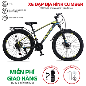 Xe đạp địa hình hiệu FORNIX Climber, vòng bánh 26', màu Đen Đỏ