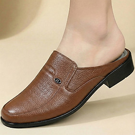 Giày Sục Nam HA NAM Da Bò Thật Cao Cấp GSB20175