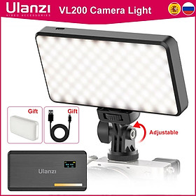 ĐÈN LED ĐỔI MÀU ULANZI VL200 BI-COLOR LED VIDEO LIGHT On-Camera Video Light, Type-C Rechargeable 5000mAh Mini Camera Light, 2500-9000K Ultra Bright Photo and Video Lighting, Fill Light, Potable Photography Lighting - Hàng Chính Hãng