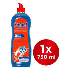 Nước rửa và làm bóng ly - bát somat klarspũler+ Extra-Trocken-Effekt 750 ml - Đức