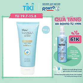 Kem Chống Nắng Dưỡng Thể Mát Lạnh Sunplay Skin Aqua Uv Body Cooling Lotion SPF 50+ Pa++++ (150G)