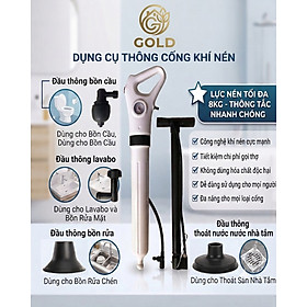 Súng thông tắc bồn cầu hàng cao cấp, Áp Lực Mạnh, sử dụng an toàn hiệu quả