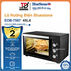 Mua Lò nướng Bluestone EOB-7567  Dung Tích 45Lit Công Suất 2000W  Có Xiên Quay Khi Nướng  Hàng Chính Hãng