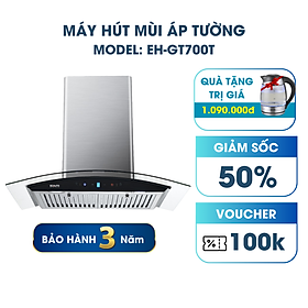 Mua Máy Hút Mùi Áp Tường Ecalite EH-GT700T (Ngang 70cm) - Công Suất Hút Mạnh 750 m3/h - Điều Khiển Cảm Ứng - Hàng Chính hãng