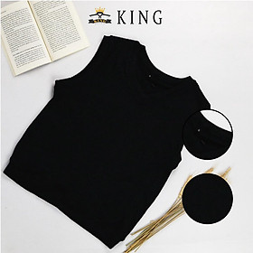 Áo gile len nam nư KING ghile len nam đen cao cấp form rộng cao cấp giá rẻ T001