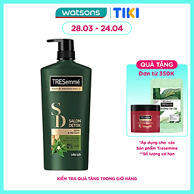 Dầu Gội Tresemmé Salon Detox Gừng & Trà Xanh Giúp Tóc Chắc Khoẻ 640g