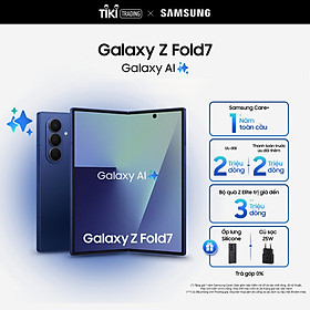 Điện thoại Samsung Galaxy Z Fold7, Điện thoại AI, Camera 200MP, Màn hình 8.0" tối ưu đa nhiệm, Mỏng nhẹ nhất - Hàng Chính Hãng