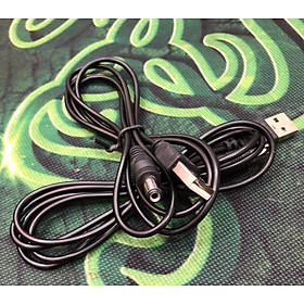 Mua Combo 2 sợi:Dây sạc USB ra jack DC 5 5ly (dây nguồn đế tản nhiệt  sạc loa phóng thanh ...)