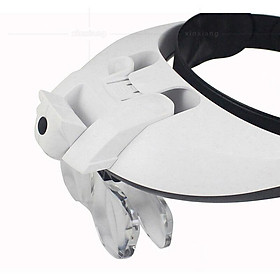Đầu kính lúp với đèn LED đèn LED với kính lúp để sửa chữa, trang sức, may, đồ thủ công, mạch giám sát