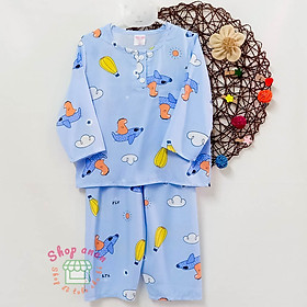 Bộ tole tay dài quần dài bé trai từ 14-15kg