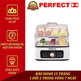 Mua NỒI LẨU HẤP ĐA NĂNG PERFECT PF-LH12 2 TẦNG DUNG TÍCH 22 LIT BẢO HÀNH 1 NĂM- HÀNG CHÍNH HÃNG