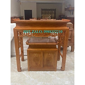 Mua bộ bàn thờ gỗ sồi nga 127cm