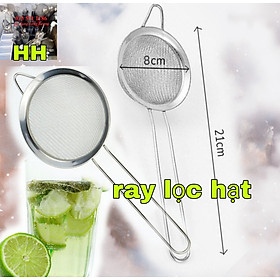 Mua Vợt rây lọc trà vợt lọc hạt  rây bột  lọc trà  vắt chanh bằng Thép không gỉ - Dụng Cụ Lọc Bột Rây Lọc Sifter Lưới Lọc đường kính 8cm