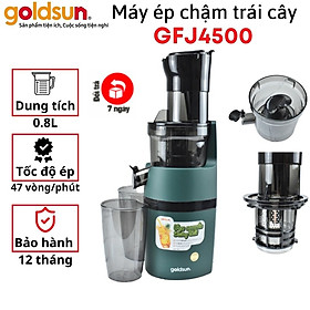 Hình ảnh Máy Ép Chậm Trái Cây Goldsun GFJ4500 Nguyên Quả Kiệt Bã Lên Đến 98% Công Suất 200W - Hàng chính hãng