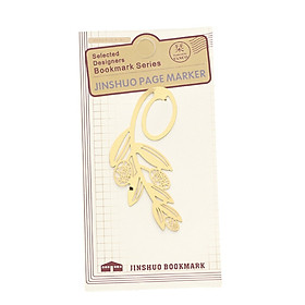 Bookmark kim loại mạ vàng đồng cổ điển - Bông lúa mì