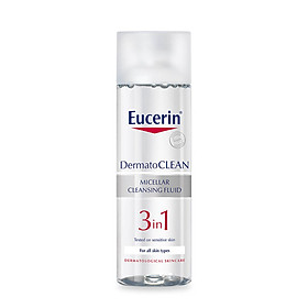 Tẩy Trang 3in1 Eucerin Dermato Clean Micellar Cleansing Fluid (200ml) KBM01