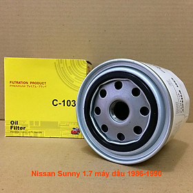 Lọc nhớt Nissan Sunny 1.7L máy dầu 1986, 1987, 1988, 1989, 1990 mã C103J