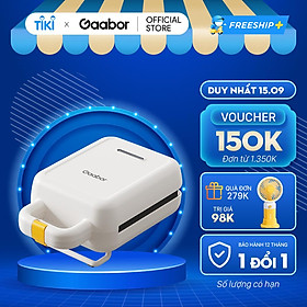Máy cặp sandwich SM60M-WH01A GAABOR nướng bánh mỳ, rán trứng, nướng thịt tiện lợi mang đến bữa sáng sủa - Hàng chủ yếu hãng