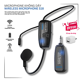 Mua Micro Không Dây 2.4G G18 Đeo Tai  Tích Hợp Nút Điều Chỉnh Âm Lượng  Kết Nối Dài 50m  Pin Lithium 400mAh  Jack 3.5mm và 6.5mm  Hỗ Trợ Giảng Dạy  Thuyết Trình  Livestream  Chất Âm To Rõ  Dễ Dàng Sạc USB Qua Laptop  PC  Pin Dự Phòng | Hàng Nhập Khẩu